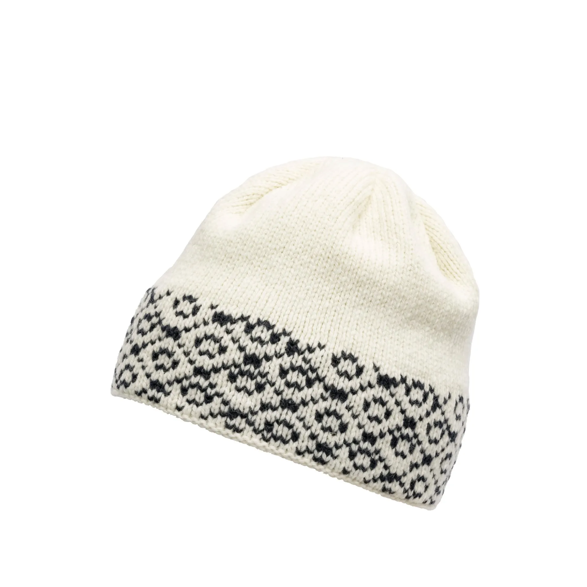 Headwear>Devold of Norway Bjornoya Wool Beanie Offwhite/Ink