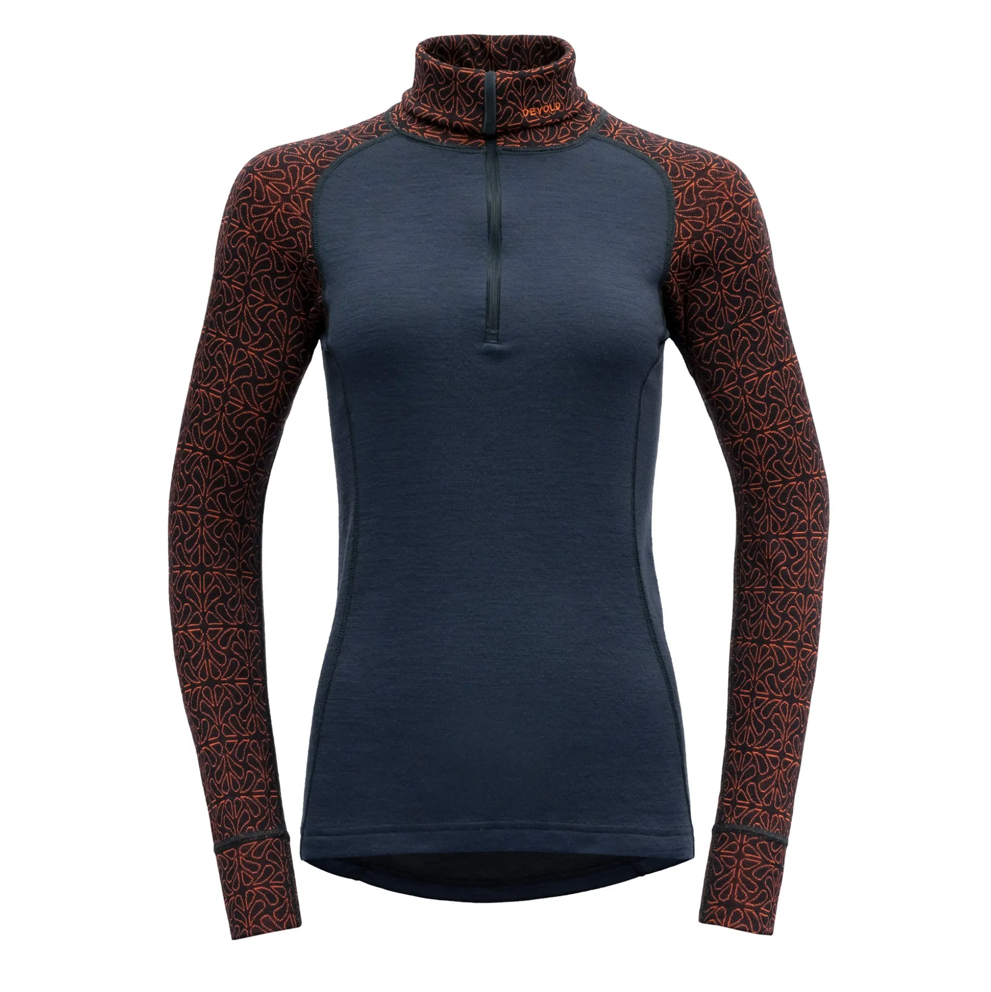 Top>Devold of Norway Duo Active Merino 205 Z.Neck Wmn Ink