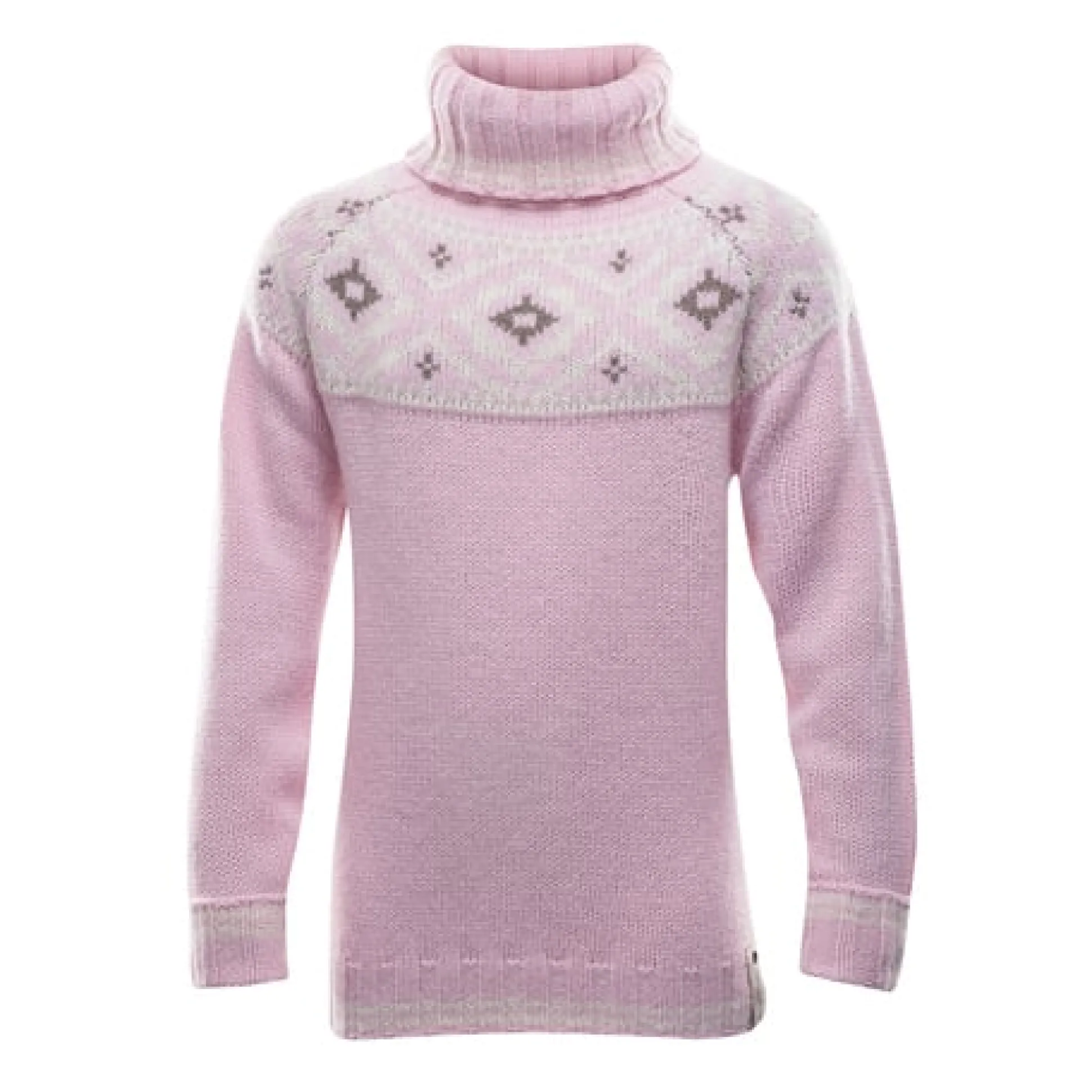 Sweater>Devold of Norway Ona Junior Round Sweater Misty Rose