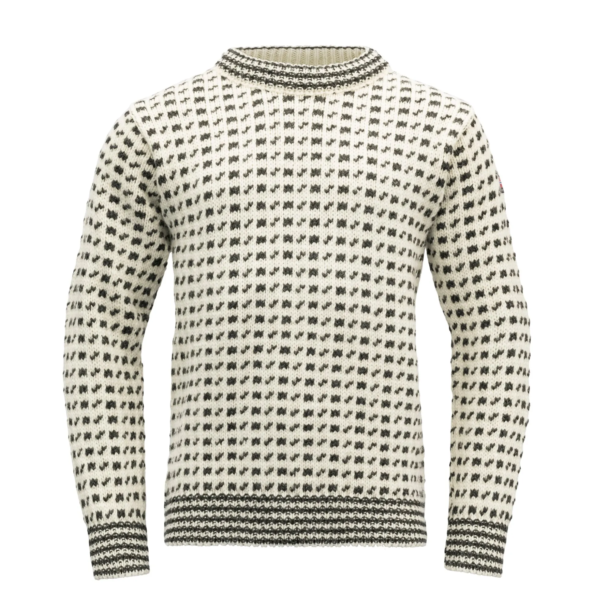 Sweater>Devold of Norway Original Islender Wool Sweater Offwhite/Anth.