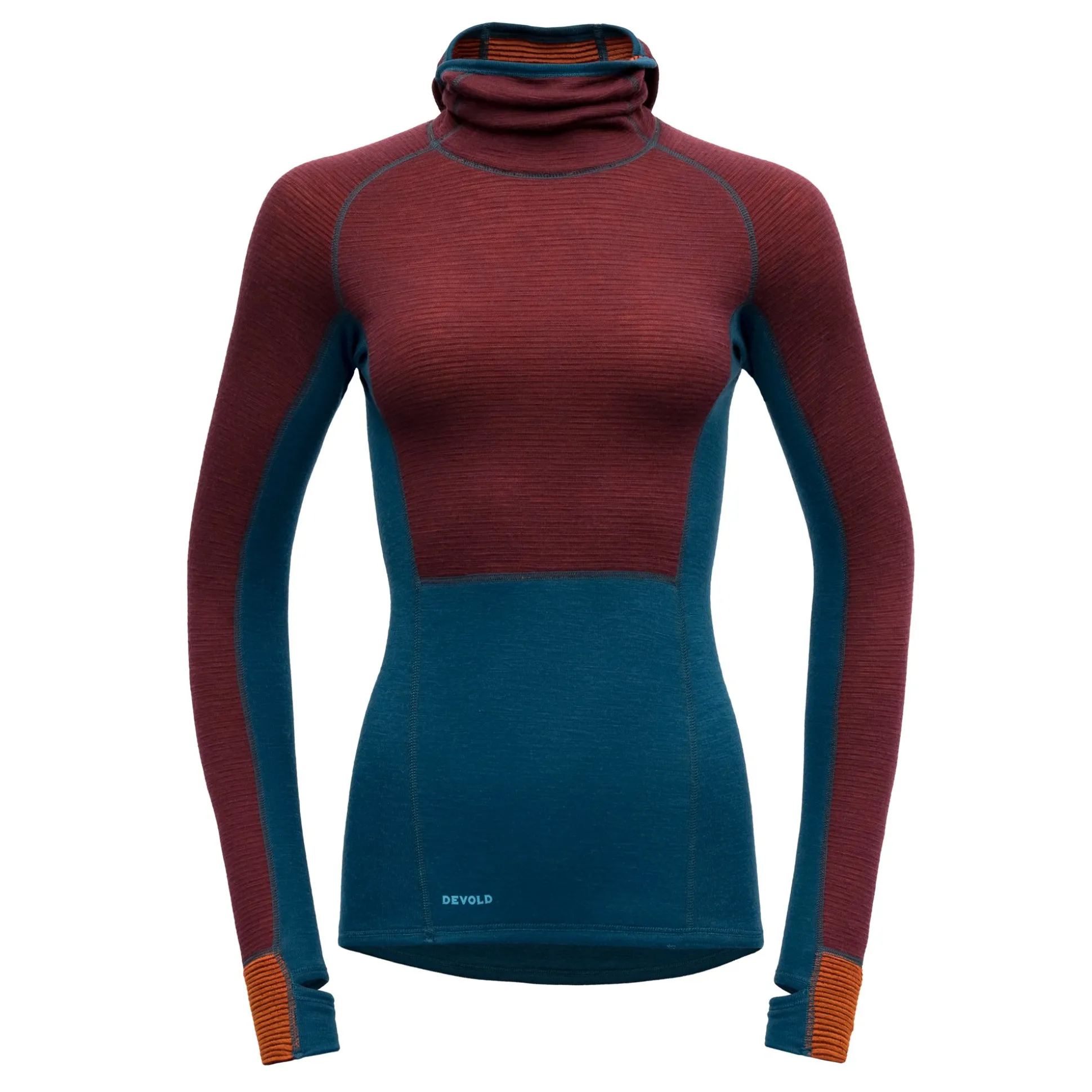 Top>Devold of Norway Tuvegga Merino Hoodie Wmn Flame