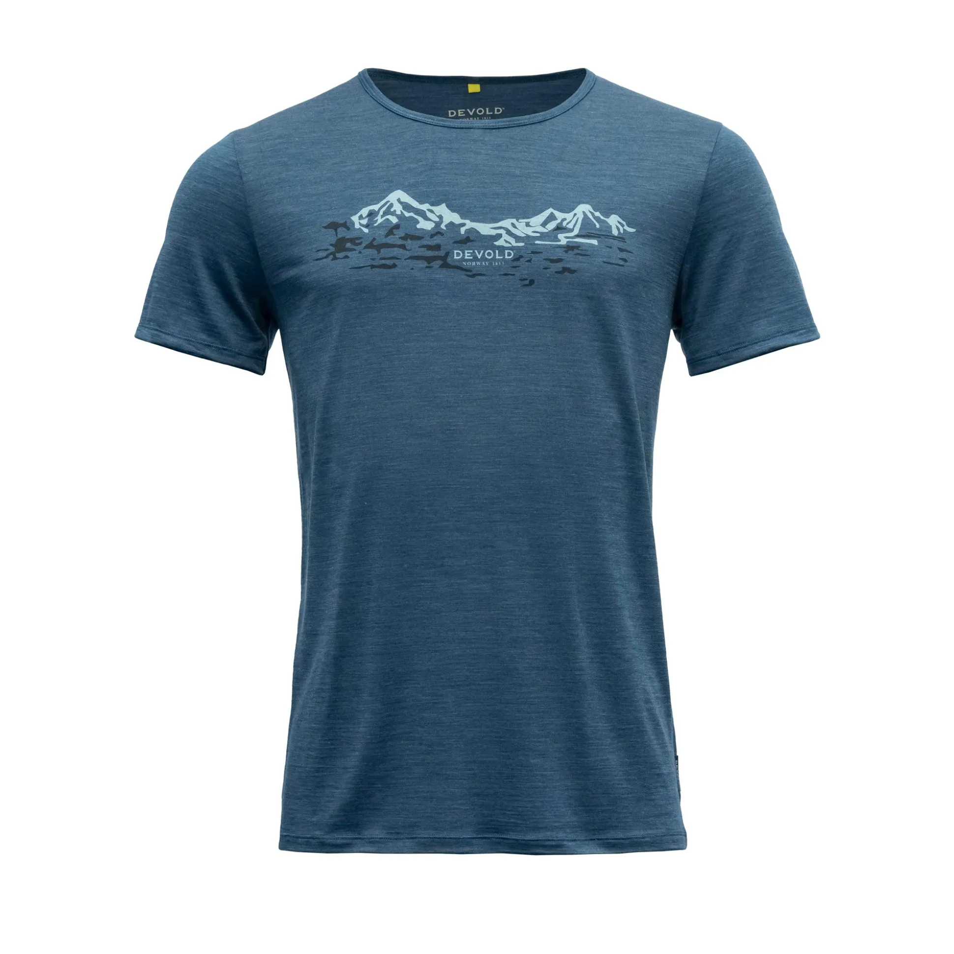 T-Shirt>Devold of Norway Utladalen Merino 130 Tee Man Flood
